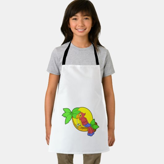 Tablier Perroquet avec noix de coco (Insitu)