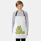 Tablier Perroquet avec thermomètre clinique (Porté)