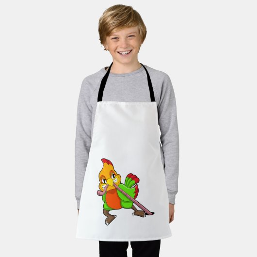 Tablier Perroquet avec ver (Porté)