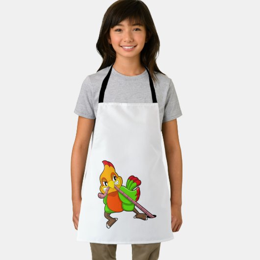 Tablier Perroquet avec ver (Insitu)