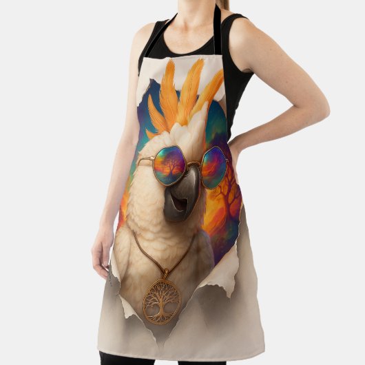 Tablier Perroquet jupe – Conception bohème joyeuse (Insitu)