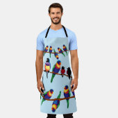 Tablier Perroquets australiens (Porté)