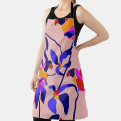 Tablier Perroquets Vintages roses : Illustration Exotique  (Insitu)