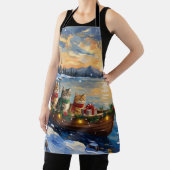 Tablier Persian Cat Christmas Boat Holiday (Insitu)