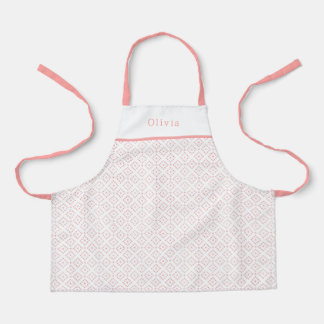 Tablier Personalised Pink Dot Shapes Apron.