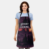 Tablier Personalizable para Cocina Espeluznante Halloween (Porté)