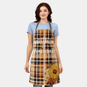 Tablier Personalizado Elegante Bordado Floral Caída (Porté)