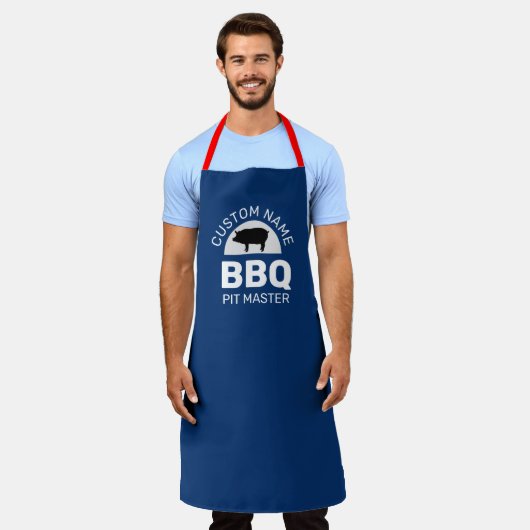 Tablier Personalize BBQ Pitmaster Griller Pork Lover (Porté)