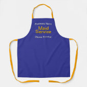 Tablier Personalize Maid Service Entrepreneur Blue (Recto)