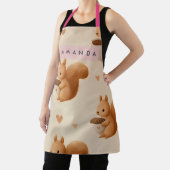 Tablier Personalized Adorable Squirrel and Acorn Pattern (Insitu)