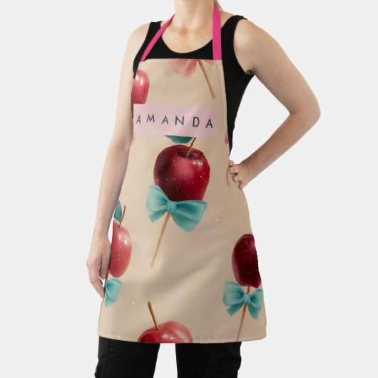 Tablier Personalized Charming Candy Apple Pattern Apron (Insitu)