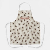 Tablier Personalized Chic Neutral Leopard Animal Print (Recto)
