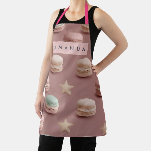 Tablier Personalized Chic Pastel Macaron Pattern Apron (Insitu)