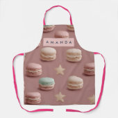 Tablier Personalized Chic Pastel Macaron Pattern Apron (Recto)