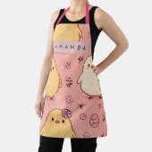 Tablier Personalized Cute Baby Chicks Pattern (Insitu)