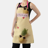 Tablier Personalized Cute Pineapple Pattern Apron (Insitu)