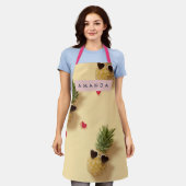 Tablier Personalized Cute Pineapple Pattern Apron (Porté)