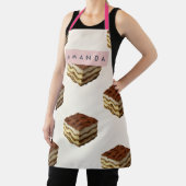 Tablier Personalized Delicious Tiramisu Dessert Pattern (Insitu)