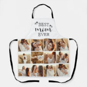 Tablier Personalized Elegant Best Mom Ever Photo Gift  (Recto)