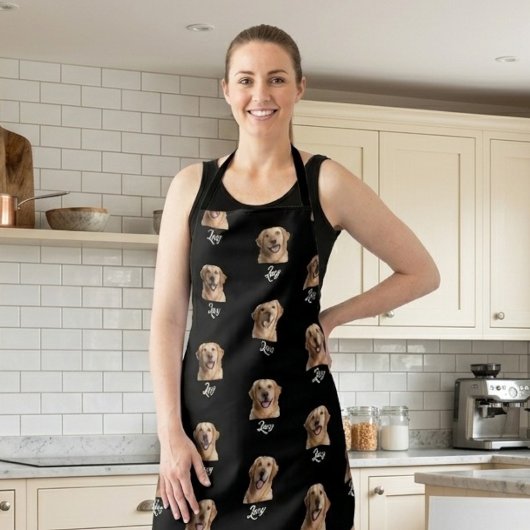 Tablier Personalized Face and Name Apron, Custom Photo