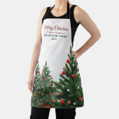 Tablier Personalized Family Name Christmas Tree (Insitu)