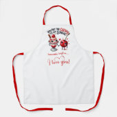 Tablier Personalized Funny Food Romantic Valentine Apron (Recto)