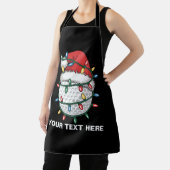 Tablier Personalized Golf Ball Santa Hat Christmas Lights (Insitu)