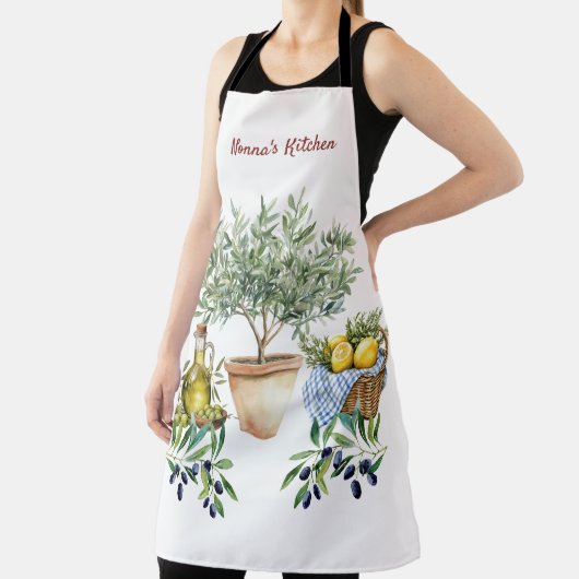 Tablier Personalized Italian Watercolor Cooking (Insitu)