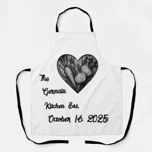 Tablier Personalized Keepsake  (Recto)