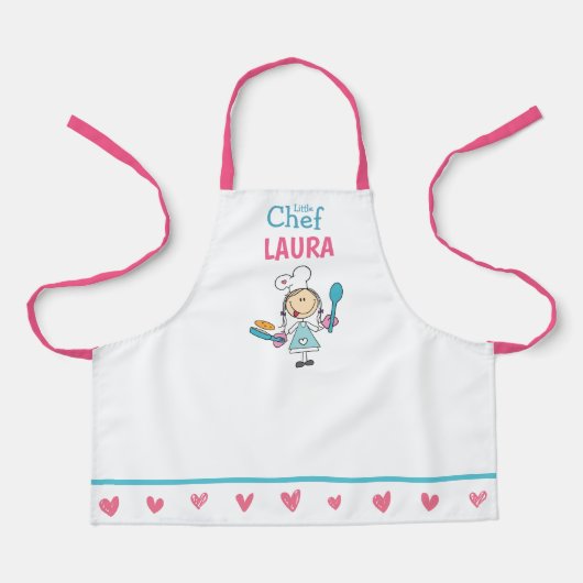 Tablier Personalized Kids Pancake Chef Apron (Recto)