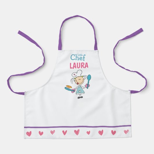 Tablier Personalized Kids Pancake Chef Apron (Recto)
