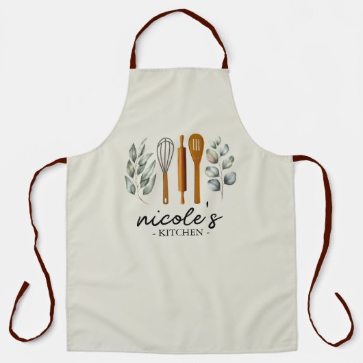 Tablier Personalized Kitchen Utensils Apron (Recto)