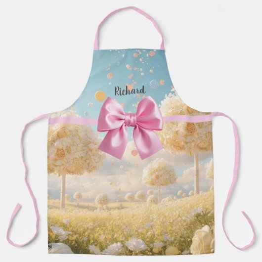 Tablier Personalized Lemon Pink Meadow Candy Dreamscape (Recto)