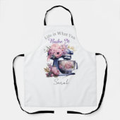 Tablier Personalized Life is What You Bake It Apron  (Recto)