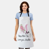 Tablier Personalized Mom Initial Apron (Porté)