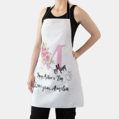 Tablier Personalized Mom Initial Apron (Insitu)
