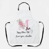 Tablier Personalized Mom Initial Apron (Recto)