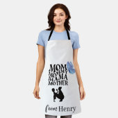 Tablier Personalized Mom Typography Apron (Porté)