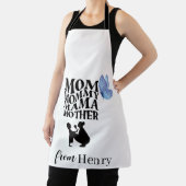 Tablier Personalized Mom Typography Apron (Insitu)