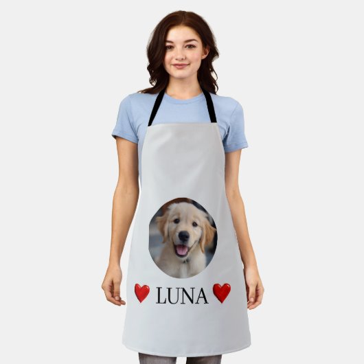 Tablier Personalized My Dog Photo & Name Apron (Porté)