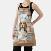 Tablier Personalized Name Cooking Beagle Dog Chef (Insitu)