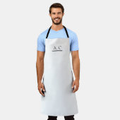 Tablier Personalized name, Custom barista apron (Porté)