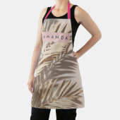 Tablier Personalized Neutral Palm Shadows Tropical (Insitu)