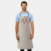 Tablier Personalized Nonna Kitchen Apron, Italian Flag  (Porté)