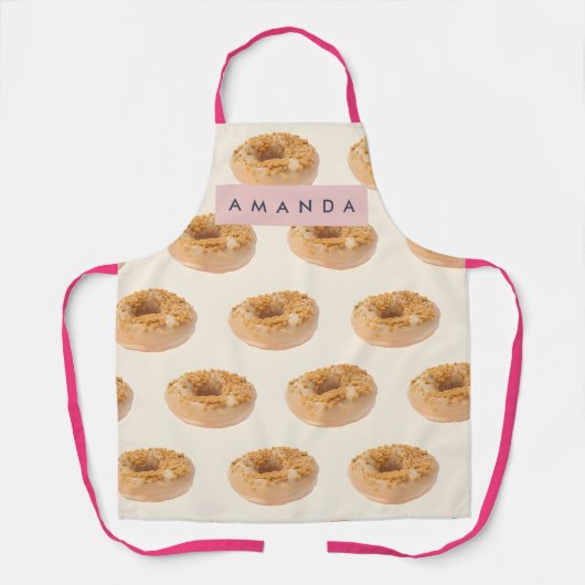 Tablier Personalized Pastel Donut Sprinkle Pattern (Recto)