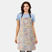 Tablier Personalized Patchwork Floral & Plaid Apron (Porté)