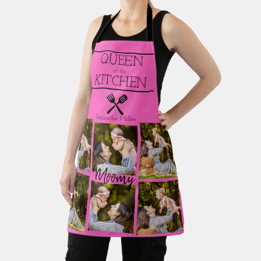 Tablier Personalized Photo Collage Kitchen Apron (Insitu)