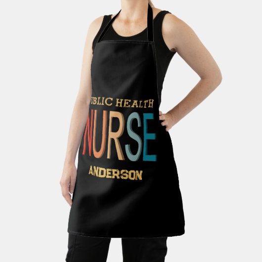 Tablier Personalized Public health nurse RN gifts (Insitu)