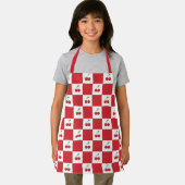 Tablier Personalized Retro Red Cherry & Gingham Checkered  (Insitu)