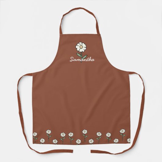 Tablier Personalized Rustic Farmhouse Apron for Kitchen  (Recto)